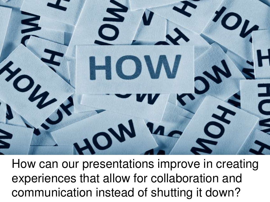 How can our presentations improve