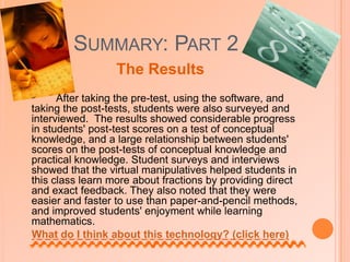 Article Three“Teaching Math With Video Streaming”Summary and Reflection 