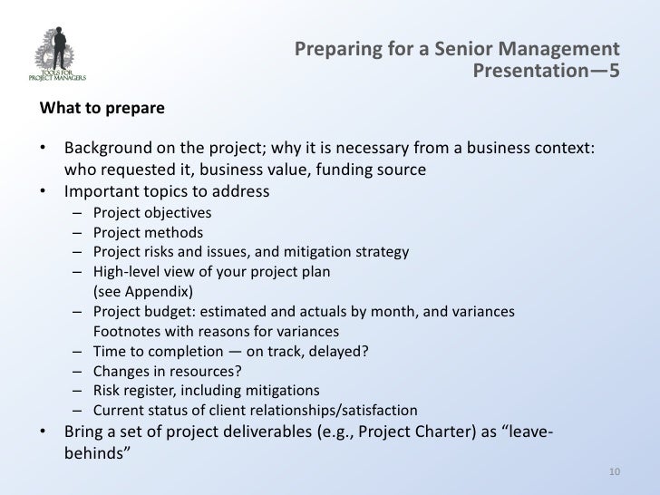 Giving Presentations to Senior Managers