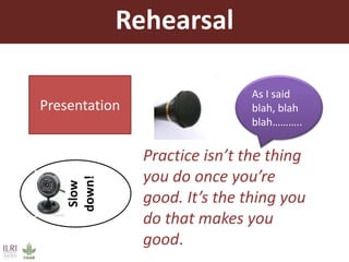  Presenting your message with confidence and impact