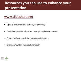  Presenting your message with confidence and impact