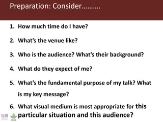  Presenting your message with confidence and impact