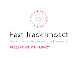 PRESENTING WITH IMPACT
 