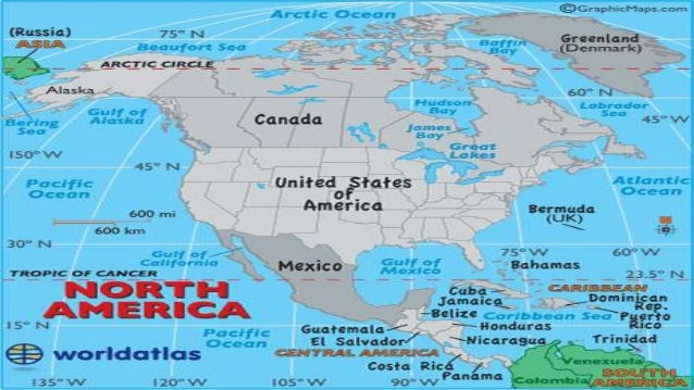 world map america