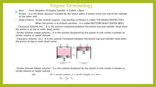 Engine Terminology
 