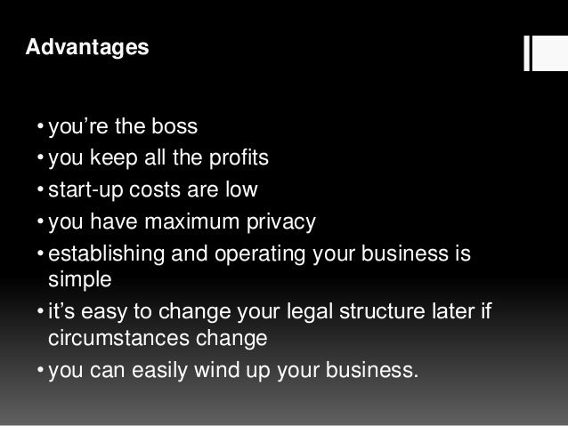 Sole Proprietorship Partnership Corporation Advantages And Disadv