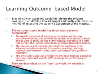 Intended Learning Outcome for improving the Quality of higher Education ...