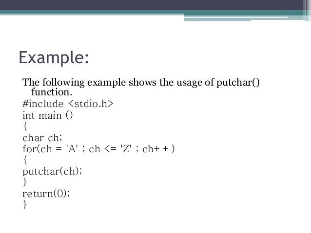 Presention programming