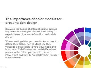 © Presentitude
THE ANATOMY OF
COLORS AND
4 COLOR MODELS
Part III of Basic Color Theory for Presentation Design
 