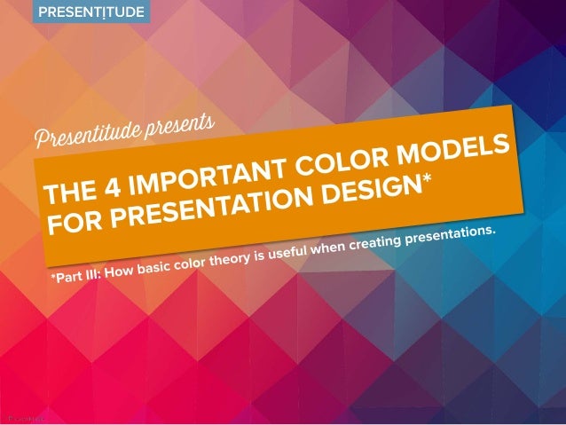 the 4 important color models for presentation design