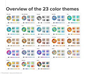 23 quick color themes for your presentation | PDF