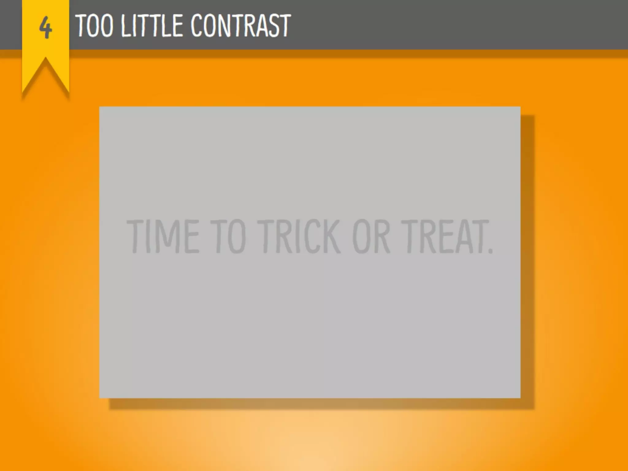 Presentation Design Trick or Treat