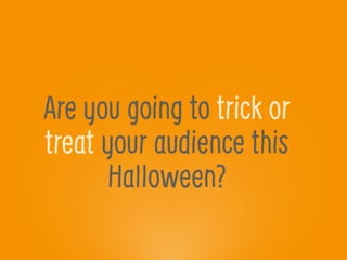 Presentation Design Trick or Treat