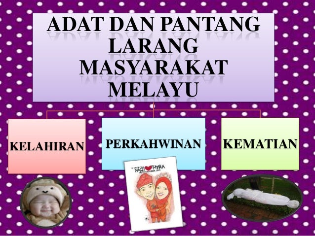 Adat dan Pantang Larang Kaum Melayu Adat dan Pantang Larang Kaum Melayu