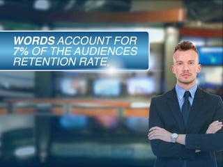 WORDS ACCOUNT FOR
7% OF THE AUDIENCES
RETENTION RATE,
 