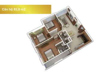 Căn hộ 82,8 m2
 