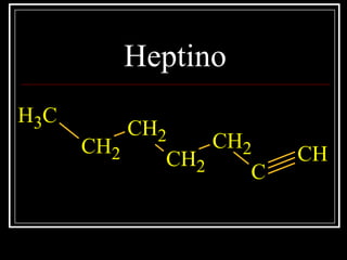 Heptino
CH3
CH2
CH2
CH2
CH2
C
CH
 