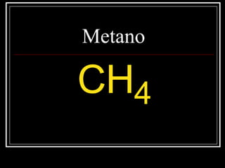 Metano
CH4
 