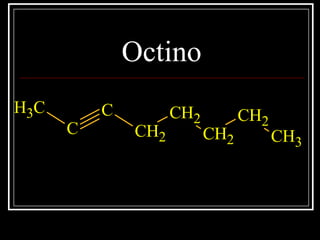 Octino
CH3
C
C
CH2
CH2
CH2
CH2
CH3
 