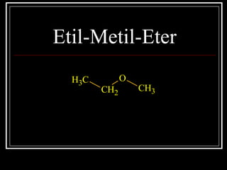 Etil-Metil-Eter
CH3
CH2
O
CH3
 