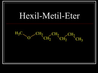 Hexil-Metil-Eter
CH3
O
CH2
CH2
CH2
CH2
CH2
CH3
 