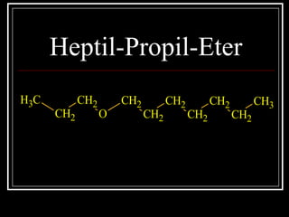 Heptil-Propil-Eter
CH3
CH2
CH2
O
CH2
CH2
CH2
CH2
CH2
CH2
CH3
 