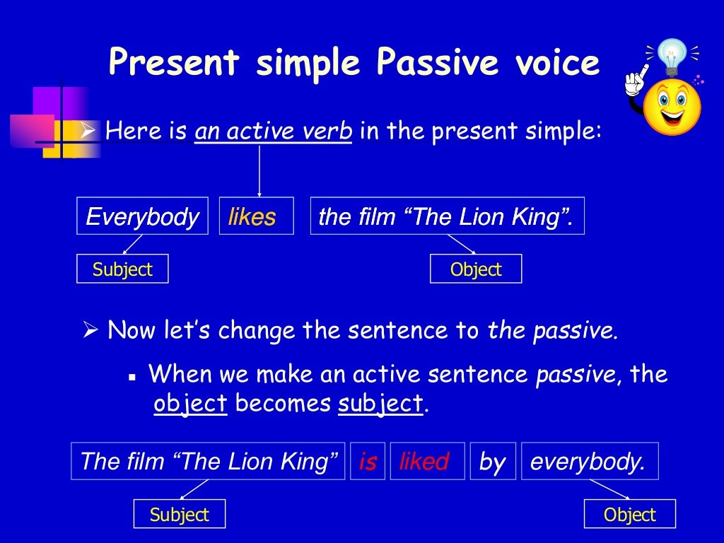 Present passive simple 4°a