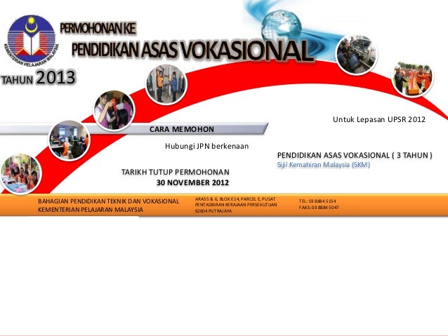 Program Asas Vokasional 2013