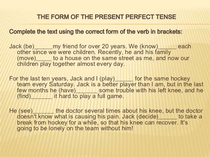 Present perfect