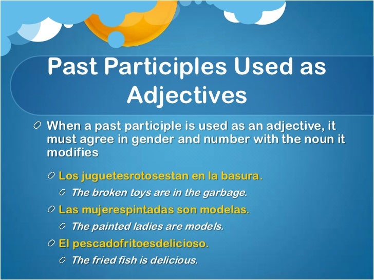 Spanish Present Perfect Past Participles