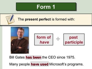 Microsoft Is Perfect The Present Perfect | PPS