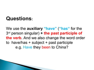 Present perfect | PPT
