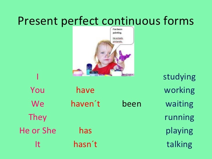 Present perfect continuous