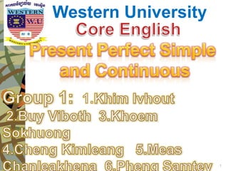 Western University




                     1
 