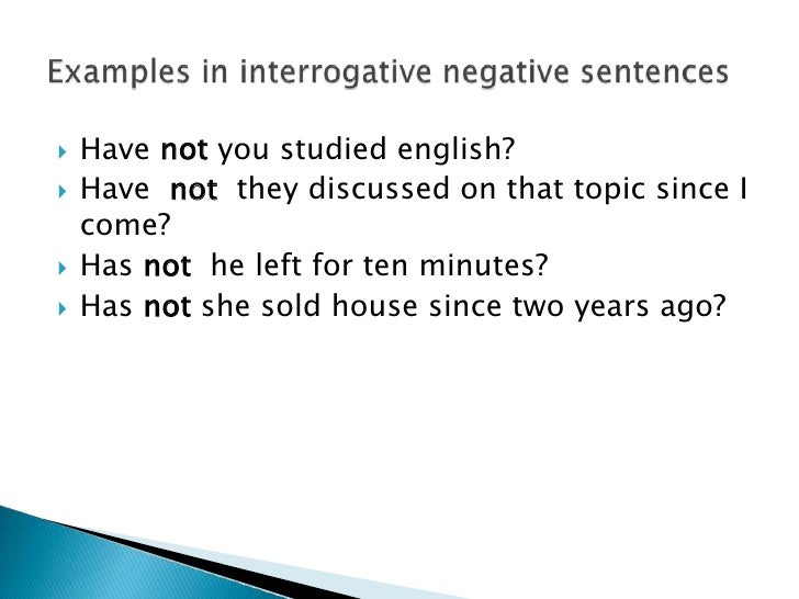 Present Perfect Tense