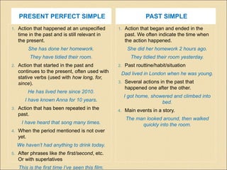 Present perfect vs. past simple