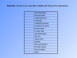 Present perfect vs past simple