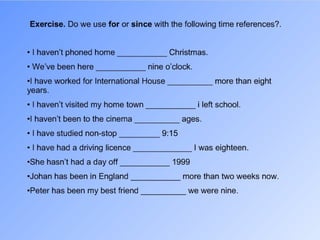 Present perfect vs past simple