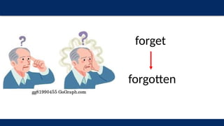 forget
forgotten
 