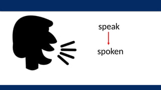 speak
spoken
 