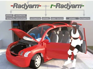 POLYESTER PRODUCTION CHAIN
RadiciGroup companies employ in its
modern production chain the latest
technologies.
Thanks to modernized production
plants and automation of all
departments, the company regularly
assures quality and consistency of
products.
RADICIGROUP HAS CONTROL
ON THE ENTIRE POLYESTER
PRODUCTION
CHAIN, INTEGRATED FROM
THE RAW MATERIAL TO THE
FINAL YARN.
 