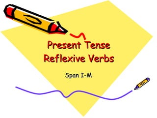 Present Tense Reflexive Verbs Span I-M 