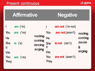 Present progressive or present continuous | PPTX