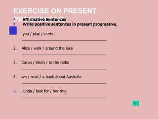 Present progressive or present continuous | PPTX