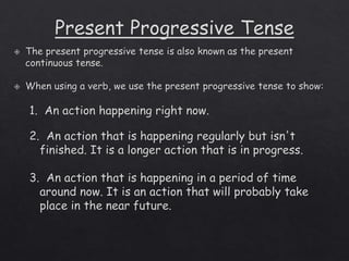 Present progressive/continuous | PPTX