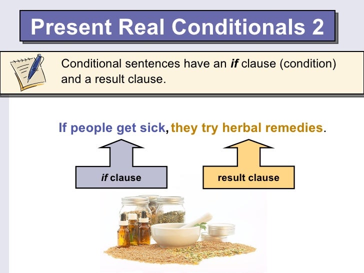English Present real conditionals