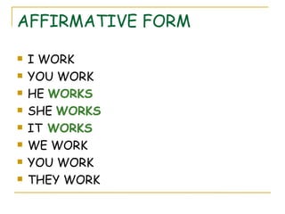 Present simple | PPT