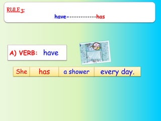 Present simple: I , HE , SHE - GRAMMAR | PPTX