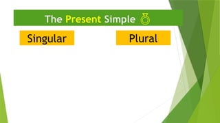 Singular
The Present Simple 
Plural
 