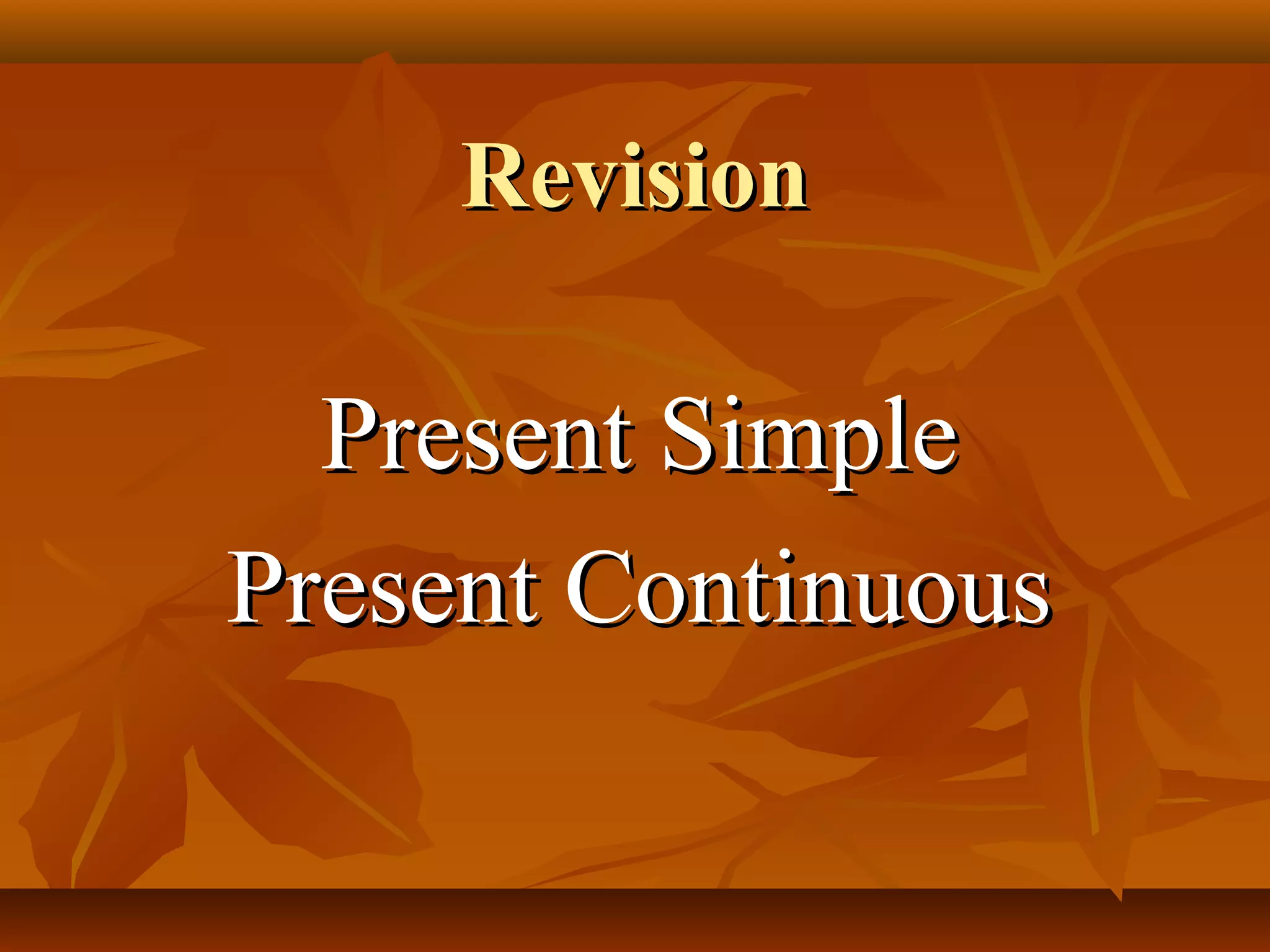 Present Continuous I Present Simple ćwiczenia Present+simple+ +present+continuous.ppt